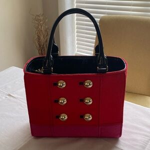 Kate Spade red and pink handbag. Used, good condition.